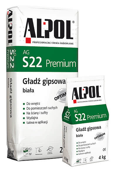 Alpol AG S22 P - biała gładź gipsowa PREMIUM Alpol AG S22 P - biała gładź gipsowa PREMIUM